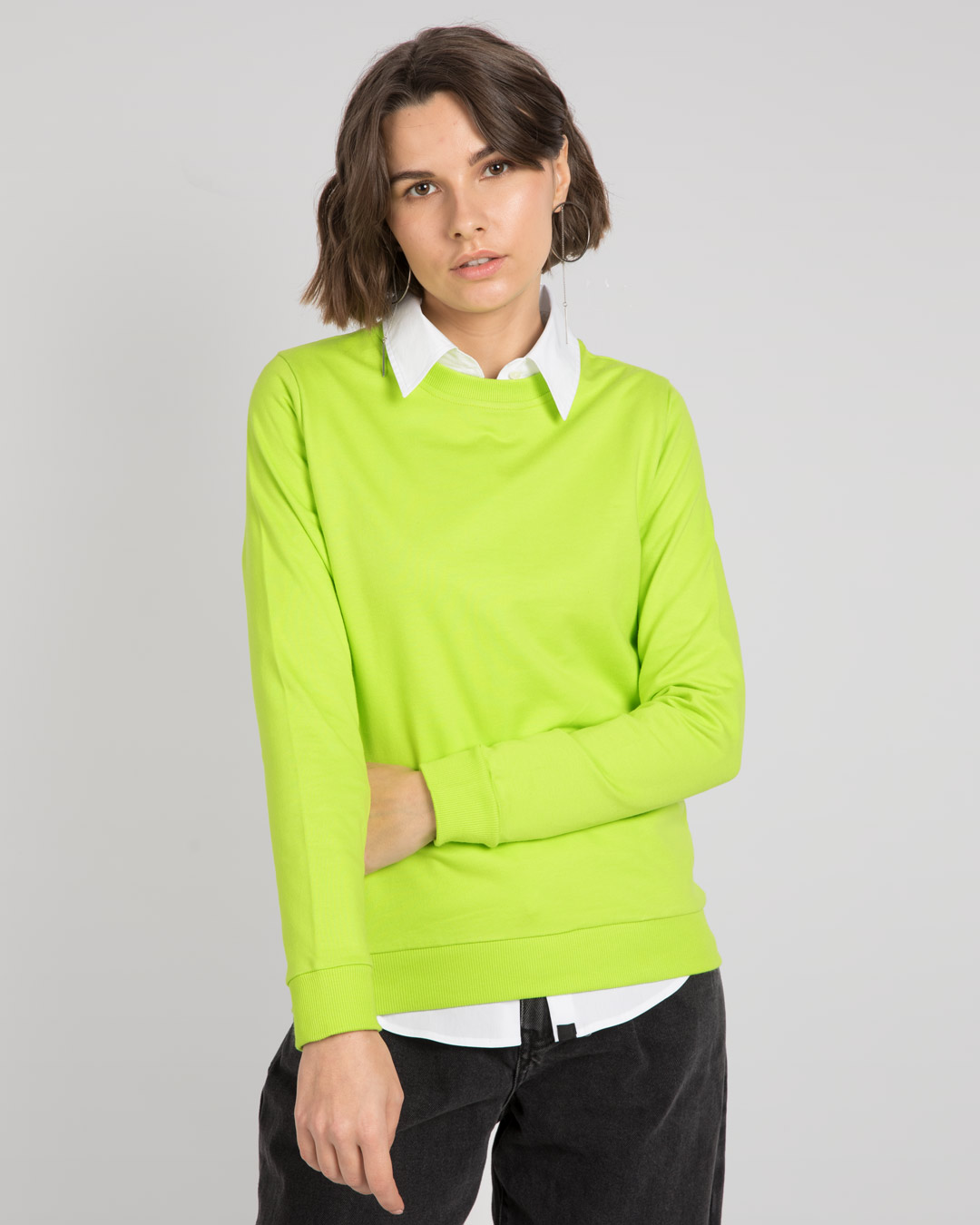 neon green hoodie women's