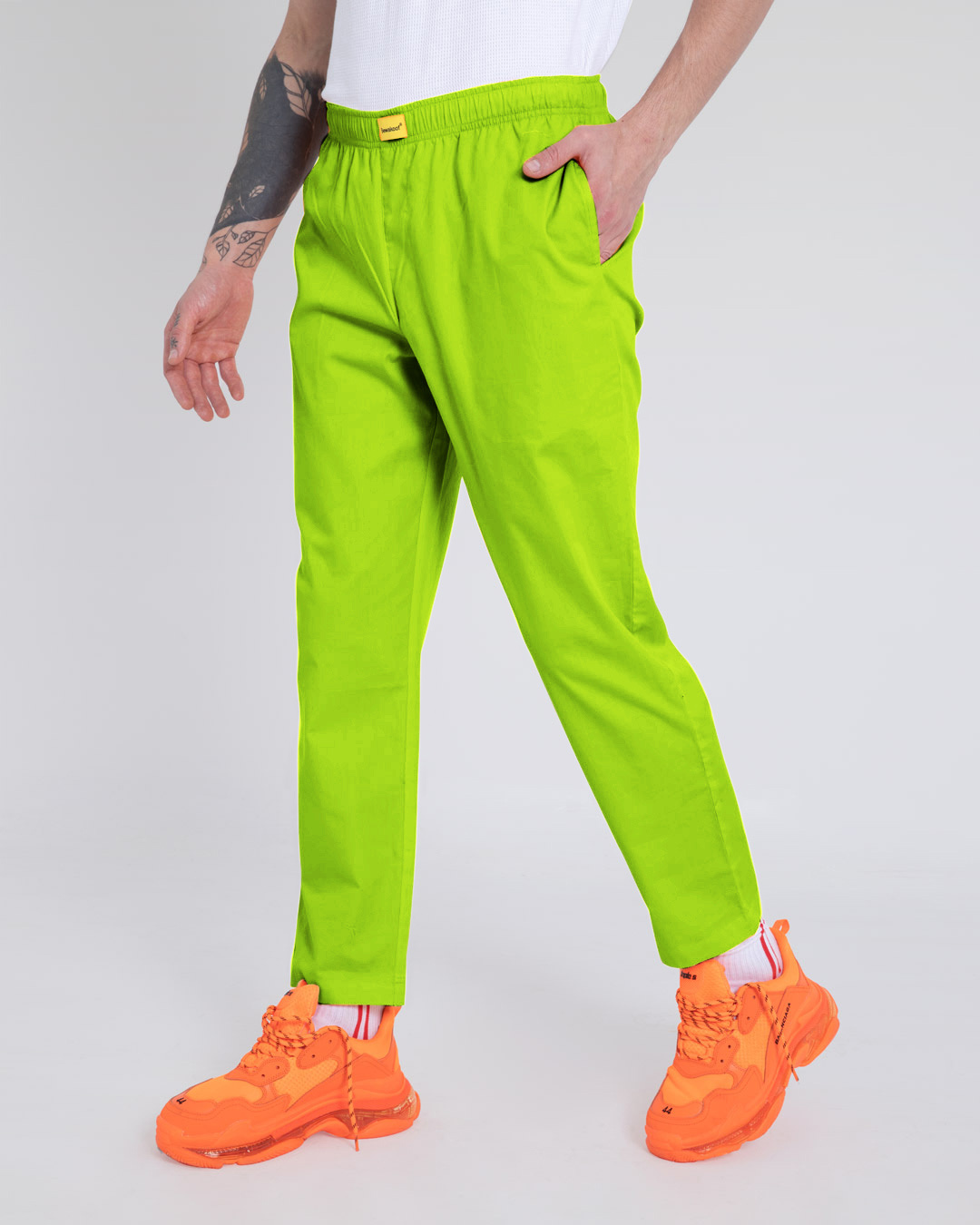 Shop Neon Green Pyjamas-Back