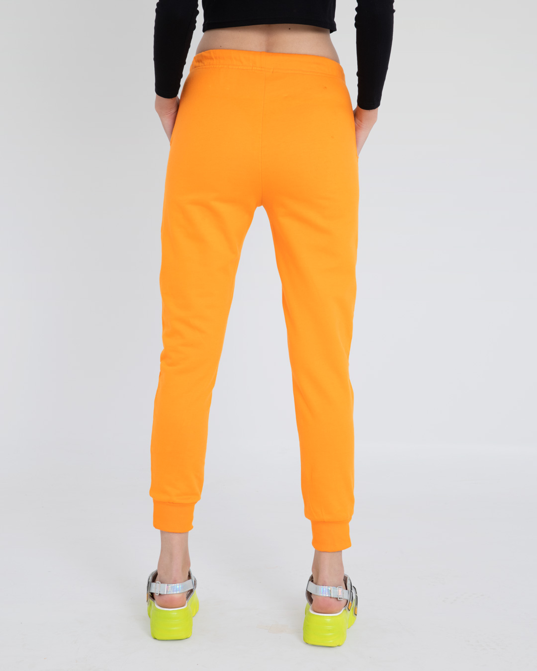 orange jogging pants