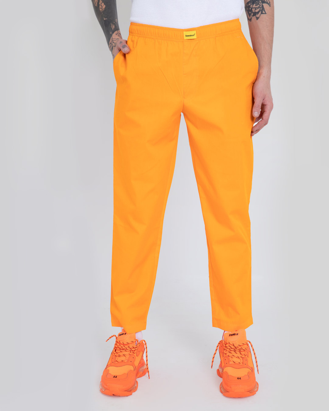 Buy Men's Orange Pyjamas Online in India at Bewakoof