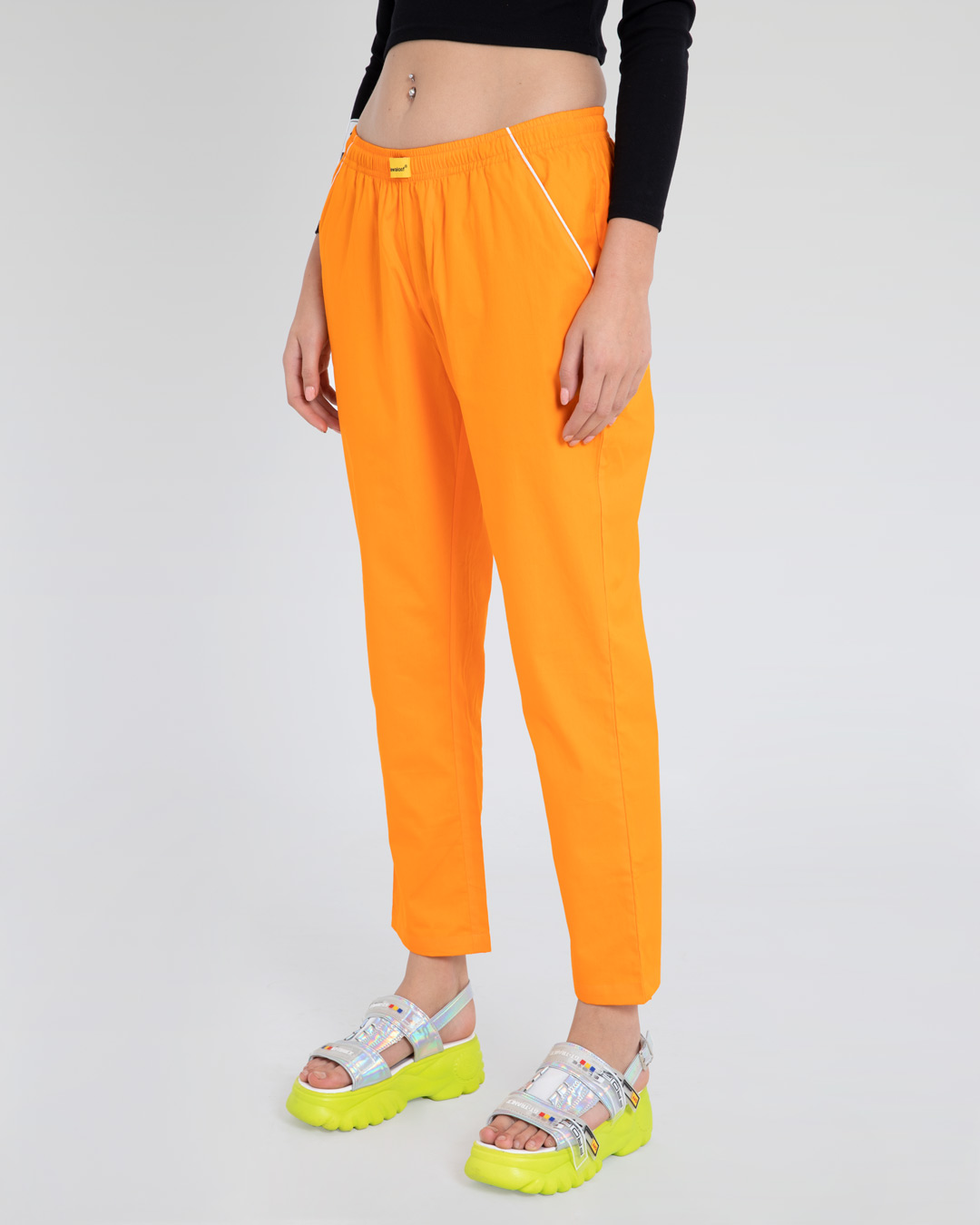 Shop Neon Orange Pyjamas-Back