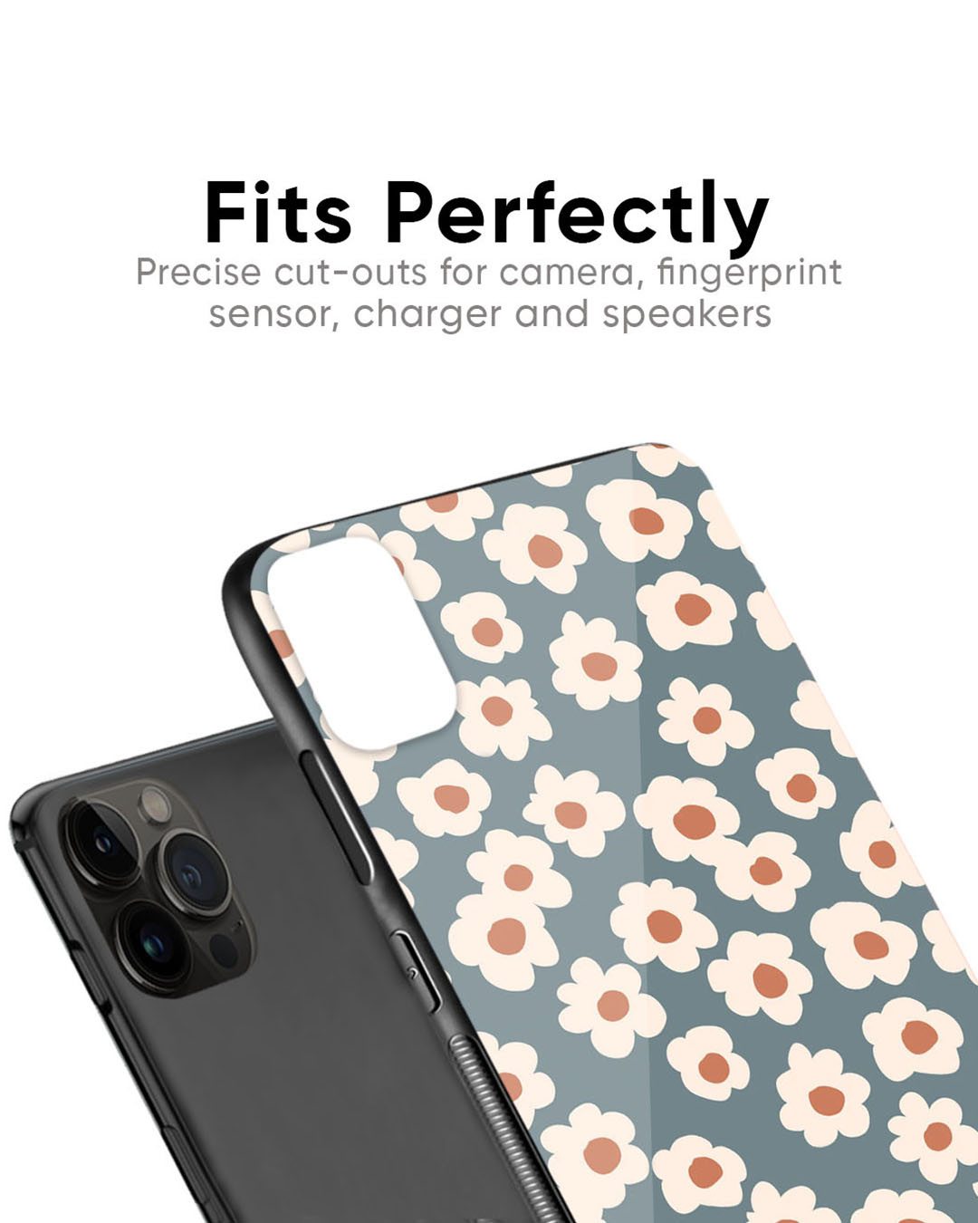 Shop Neutral Baby Floral Premium Glass Case for Apple iPhone 11 Pro (Shock Proof, Scratch Resistant)-Back