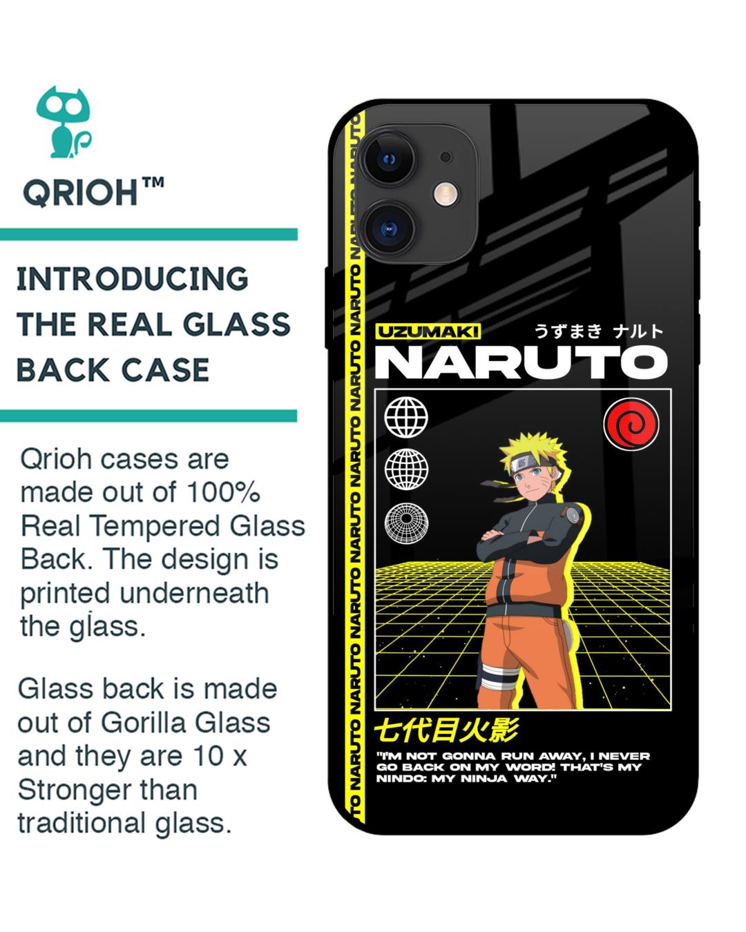 Shop Ninja Way Premium Glass Case for Apple iPhone 12 (Shock Proof,Scratch Resistant)-Back
