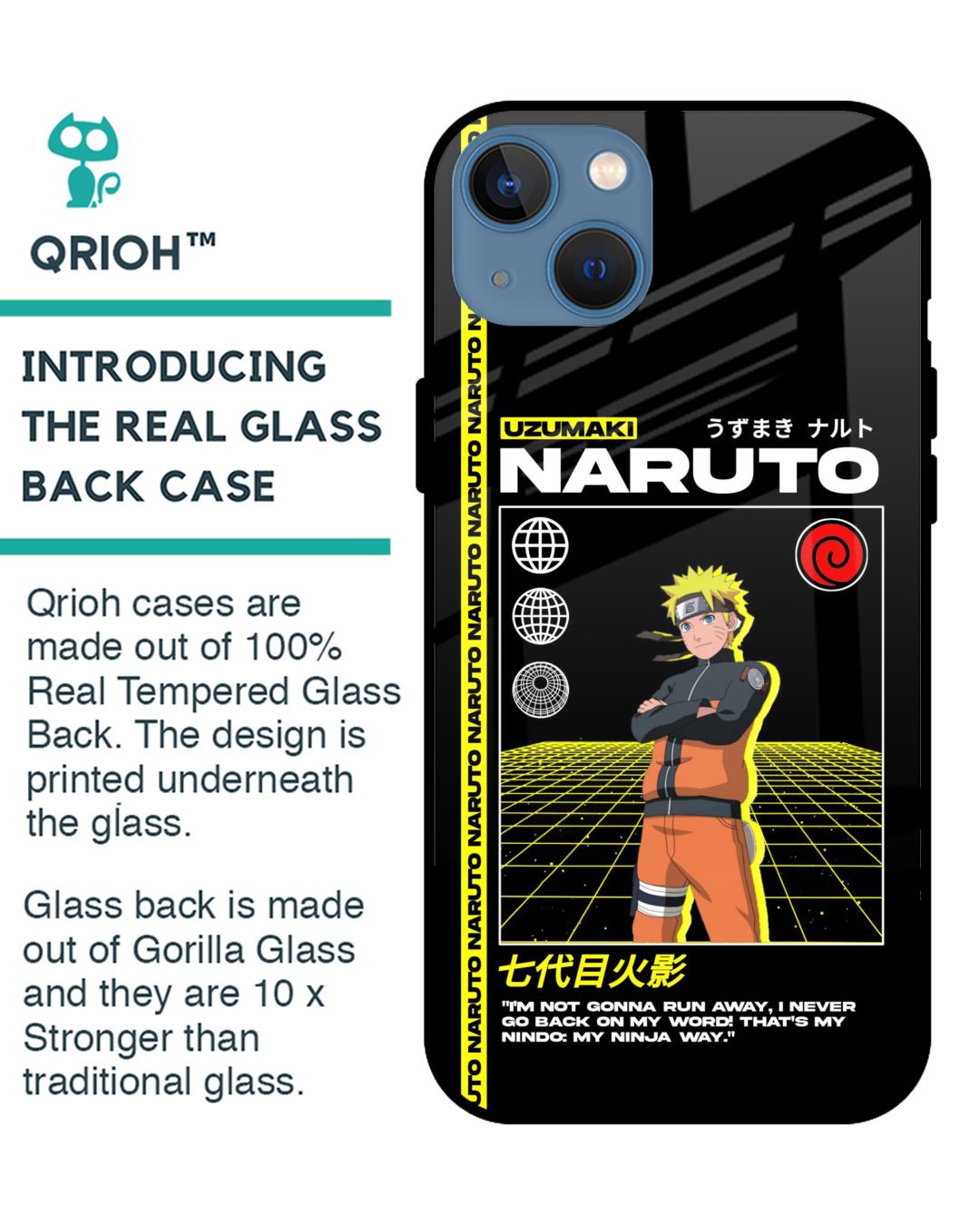 Shop Ninja Way Premium Glass Case for Apple iPhone 13 (Shock Proof,Scratch Resistant)-Back
