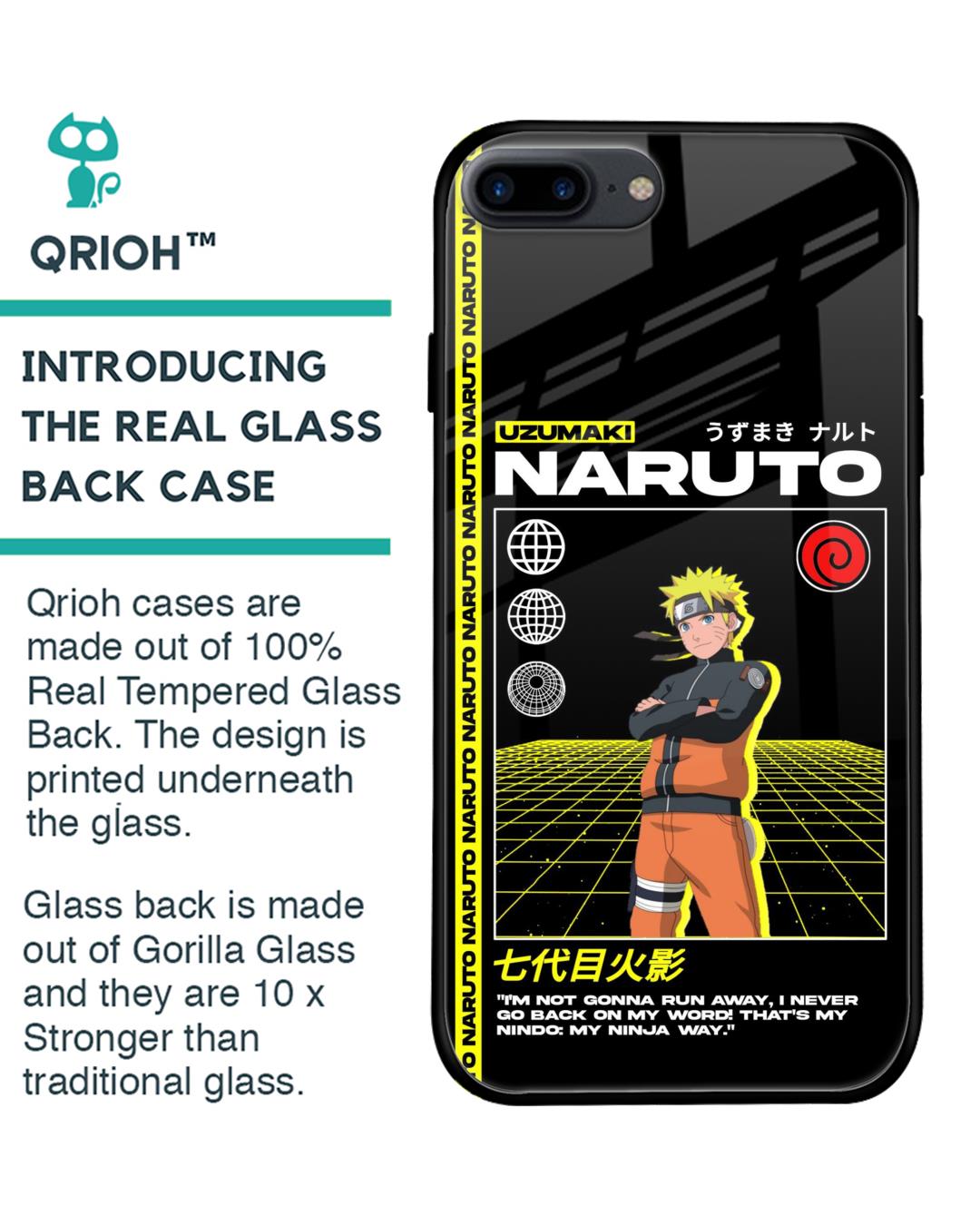 Shop Ninja Way Premium Glass Case for iPhone 7 Plus (Shock Proof, Scratch Resistant)-Back
