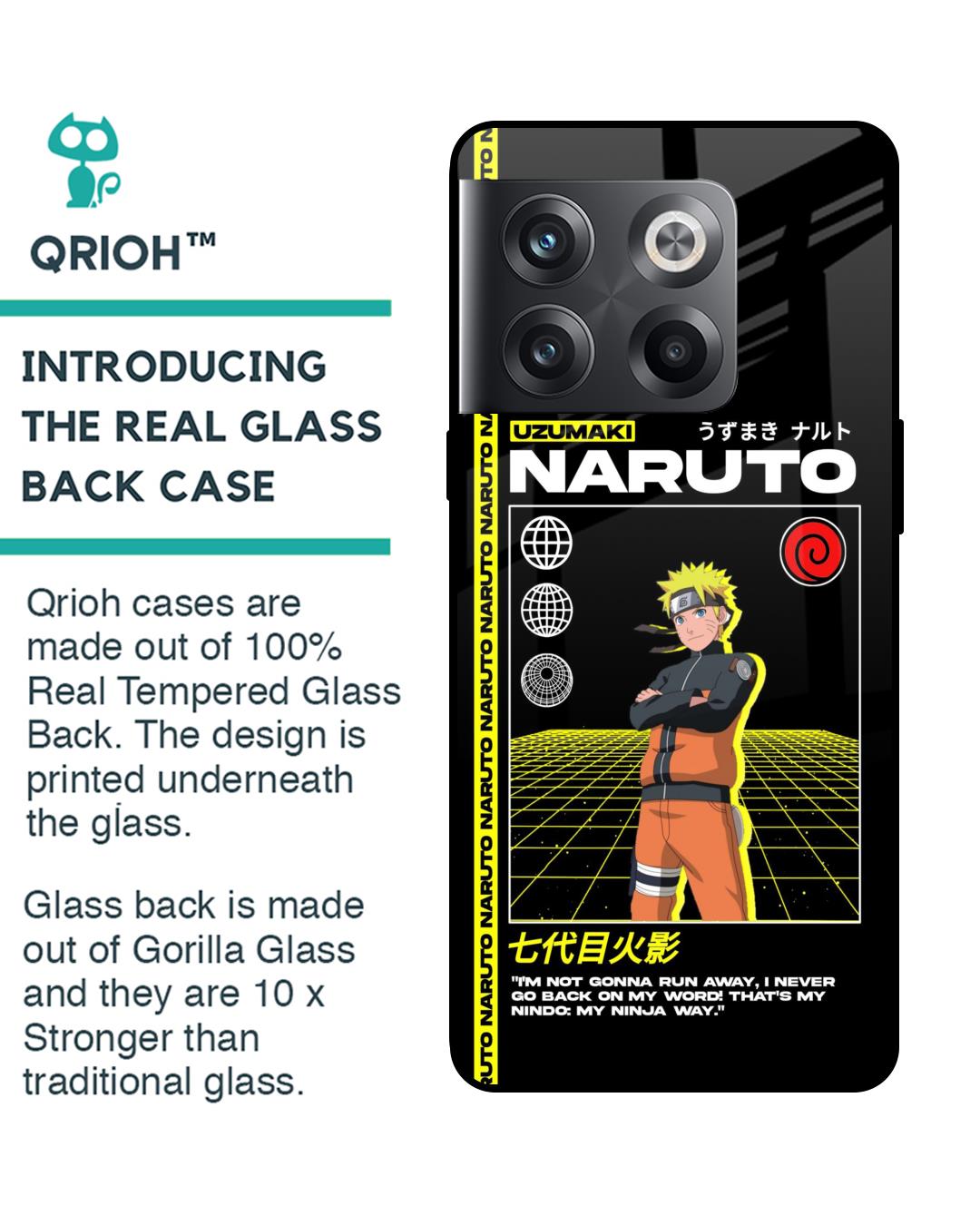 Shop Ninja Way Premium Glass Case for Oneplus 10T 5G (Shock Proof,Scratch Resistant)-Back