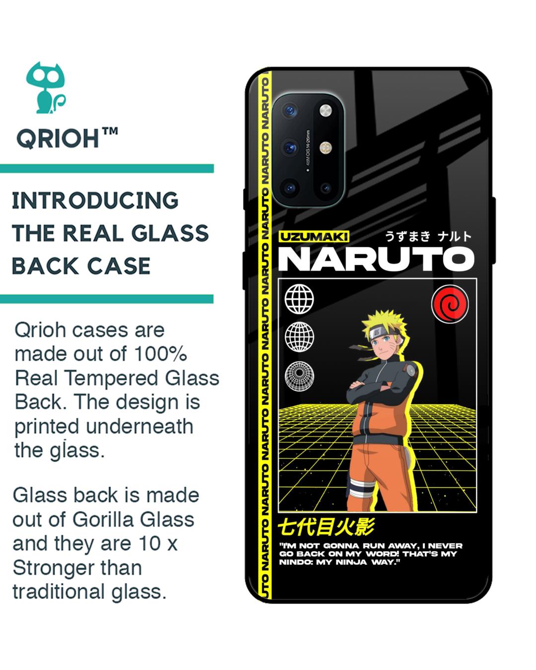 Shop Ninja Way Premium Glass Case for OnePlus 8T (Shock Proof,Scratch Resistant)-Back