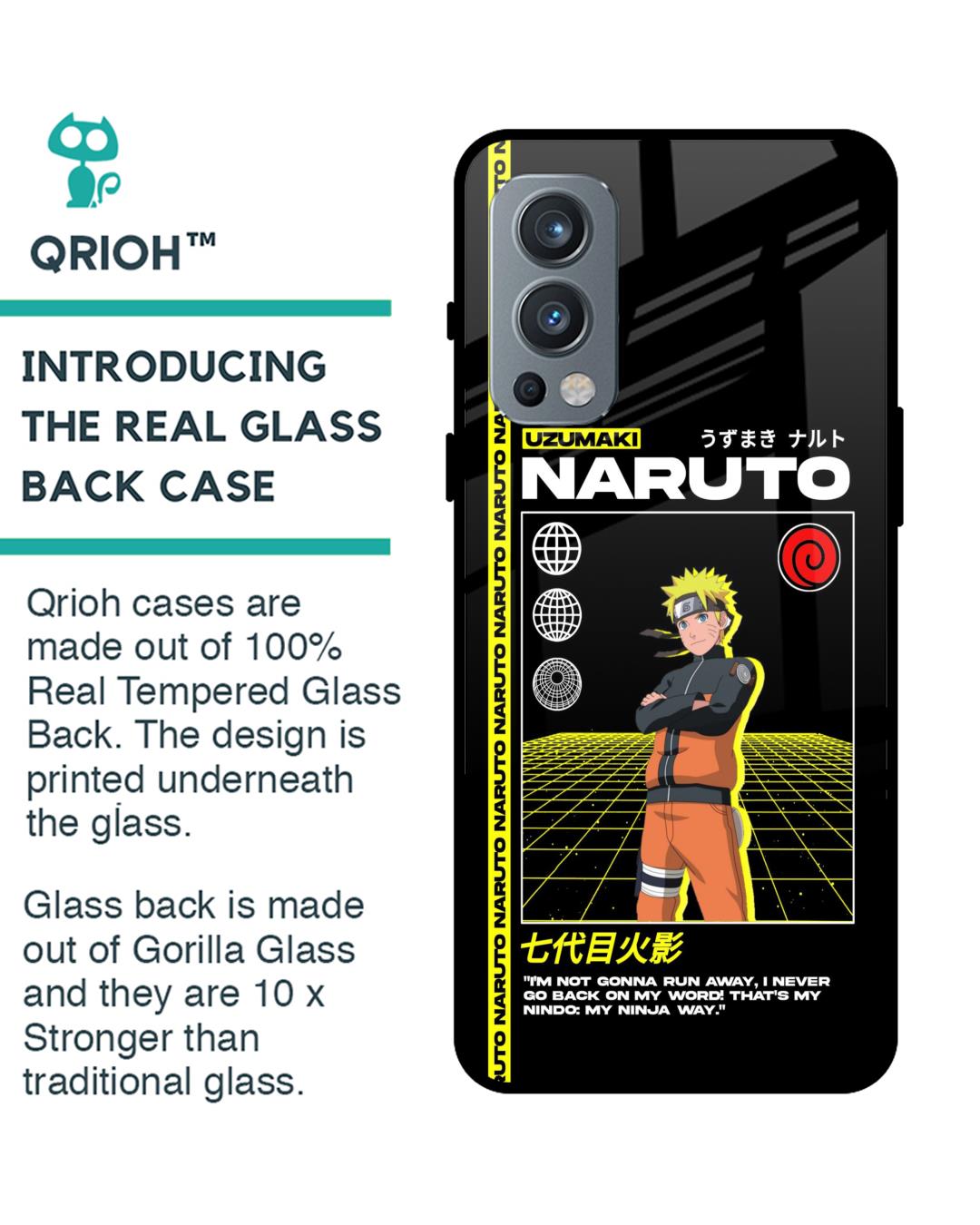 Shop Ninja Way Premium Glass Case for OnePlus Nord 2 5G (Shock Proof,Scratch Resistant)-Back