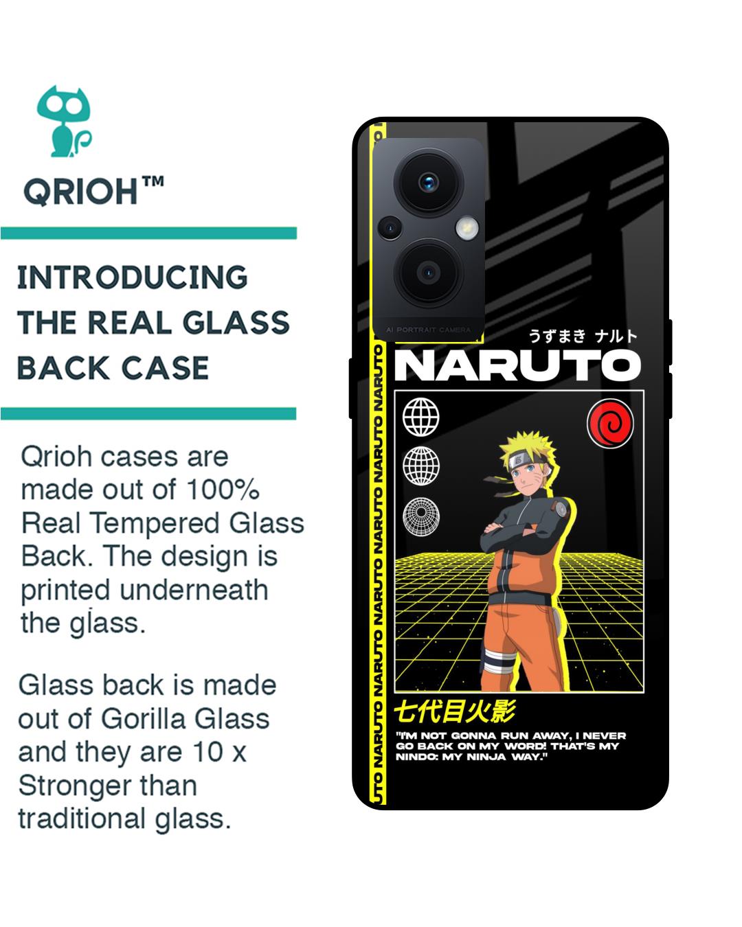 Shop Ninja Way Premium Glass Case for Oppo F21s Pro 5G (Shock Proof,Scratch Resistant)-Back