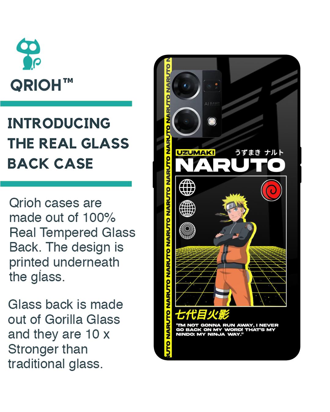 Shop Ninja Way Premium Glass Case for Oppo F21s Pro (Shock Proof,Scratch Resistant)-Back