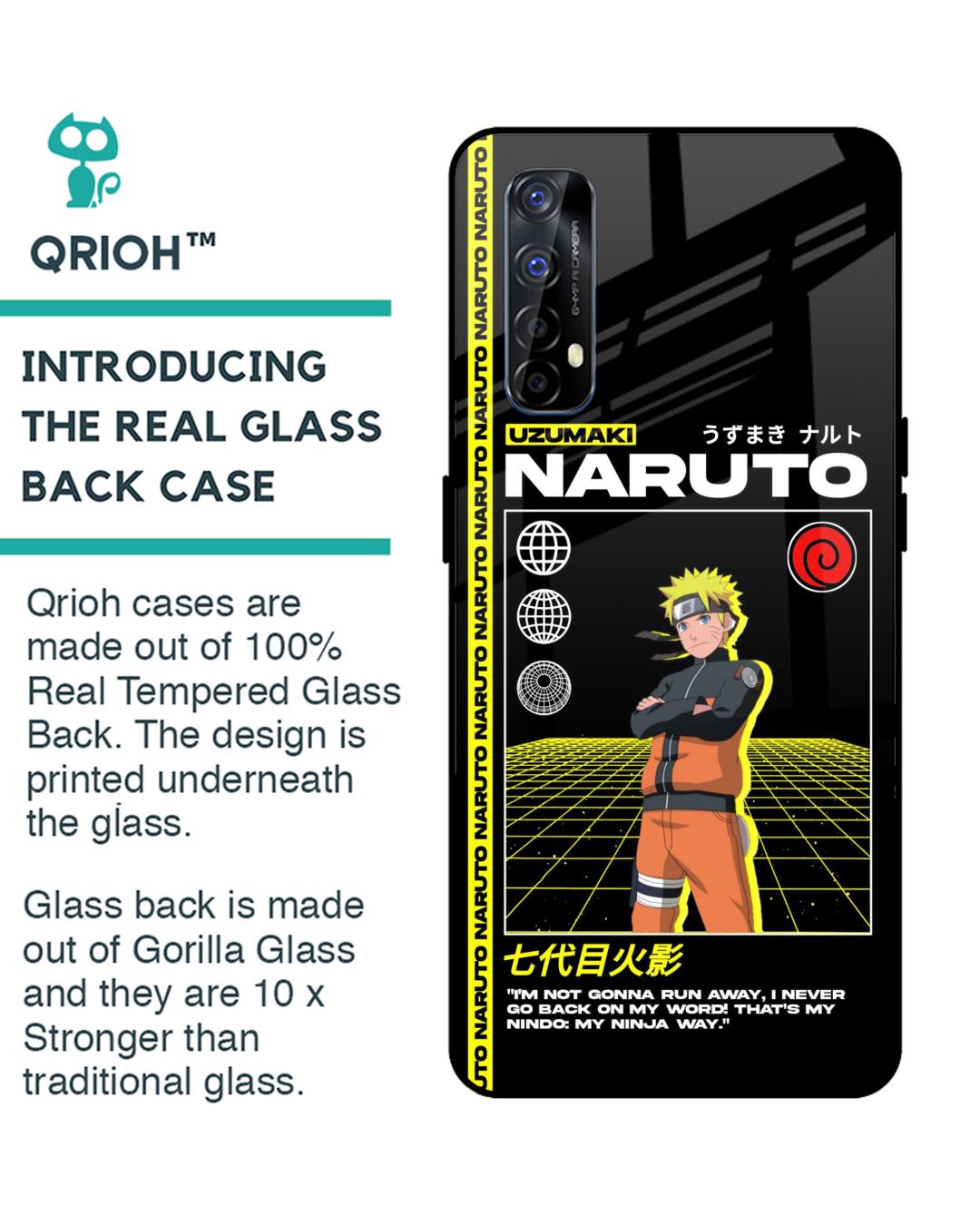 Shop Ninja Way Premium Glass Case for Realme Narzo 20 Pro (Shock Proof, Scratch Resistant)-Back