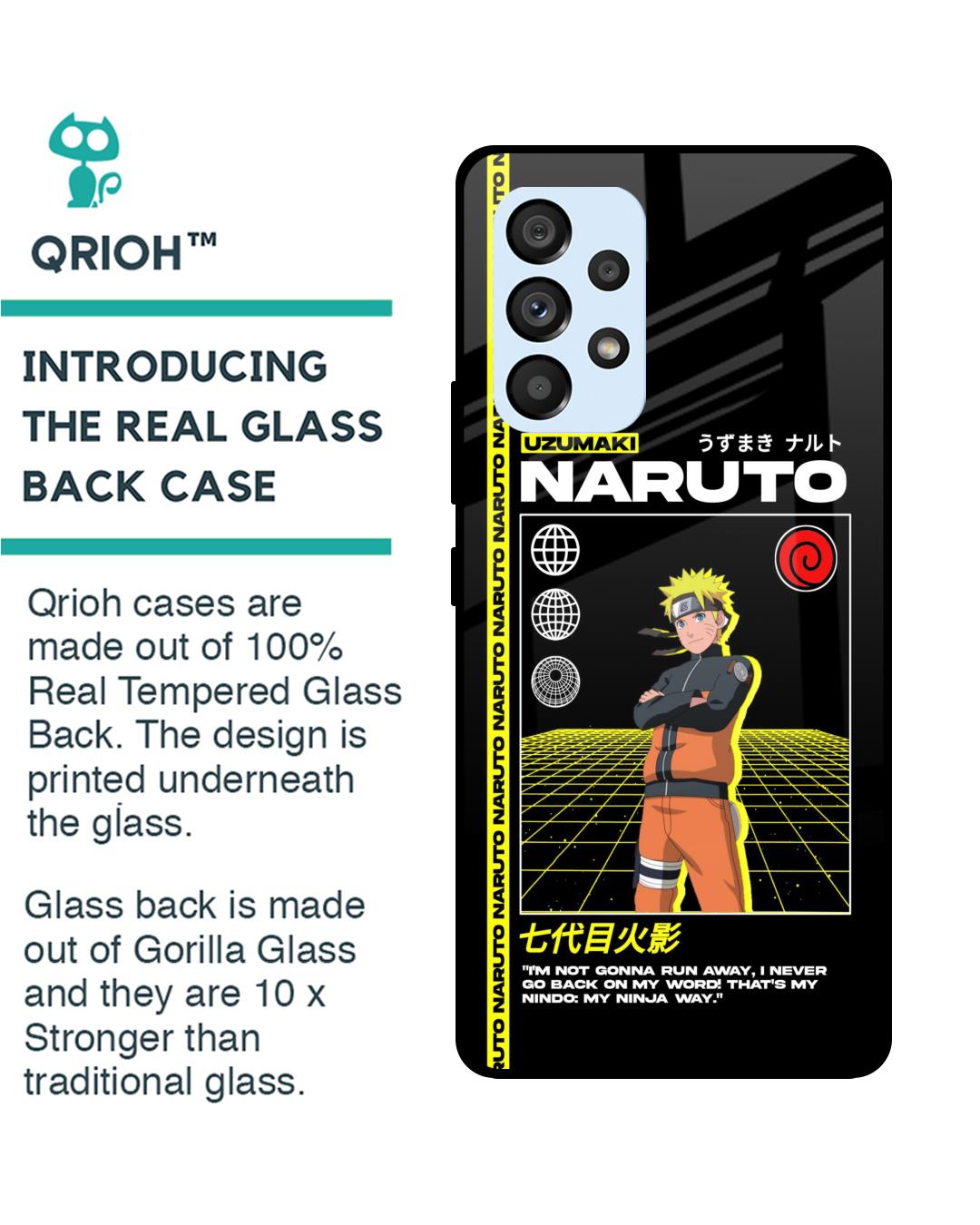 Shop Ninja Way Premium Glass Case for Samsung Galaxy A53 5G (Shock Proof,Scratch Resistant)-Back