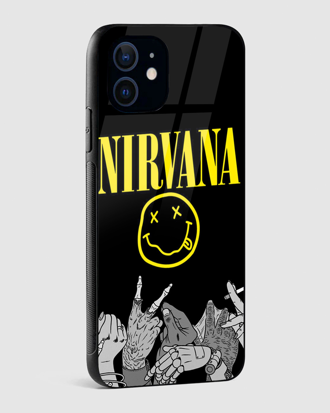 Shop Nirvana Premium Glass Case for Apple iPhone 12 Mini-Back