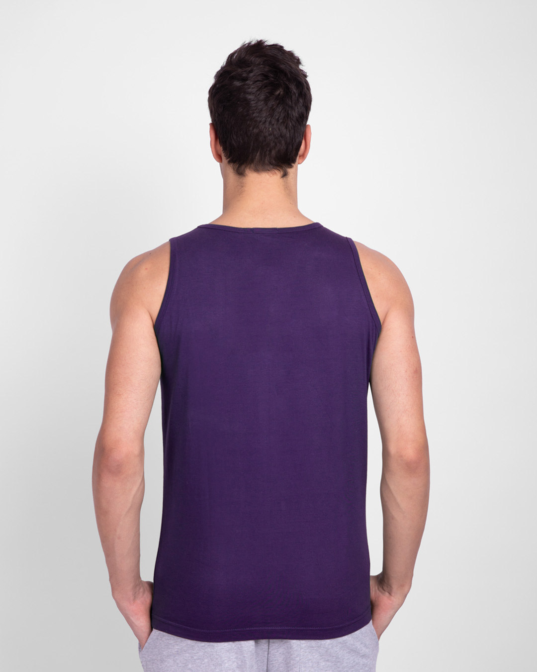 Shop No Doubt Do It  Round Neck Vest Parachute Purple  -Back