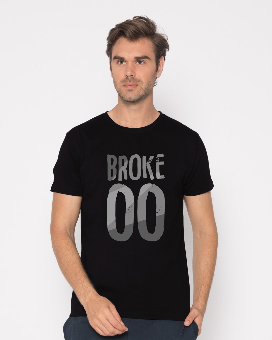Shop No Money Half Sleeve T-Shirt-Back