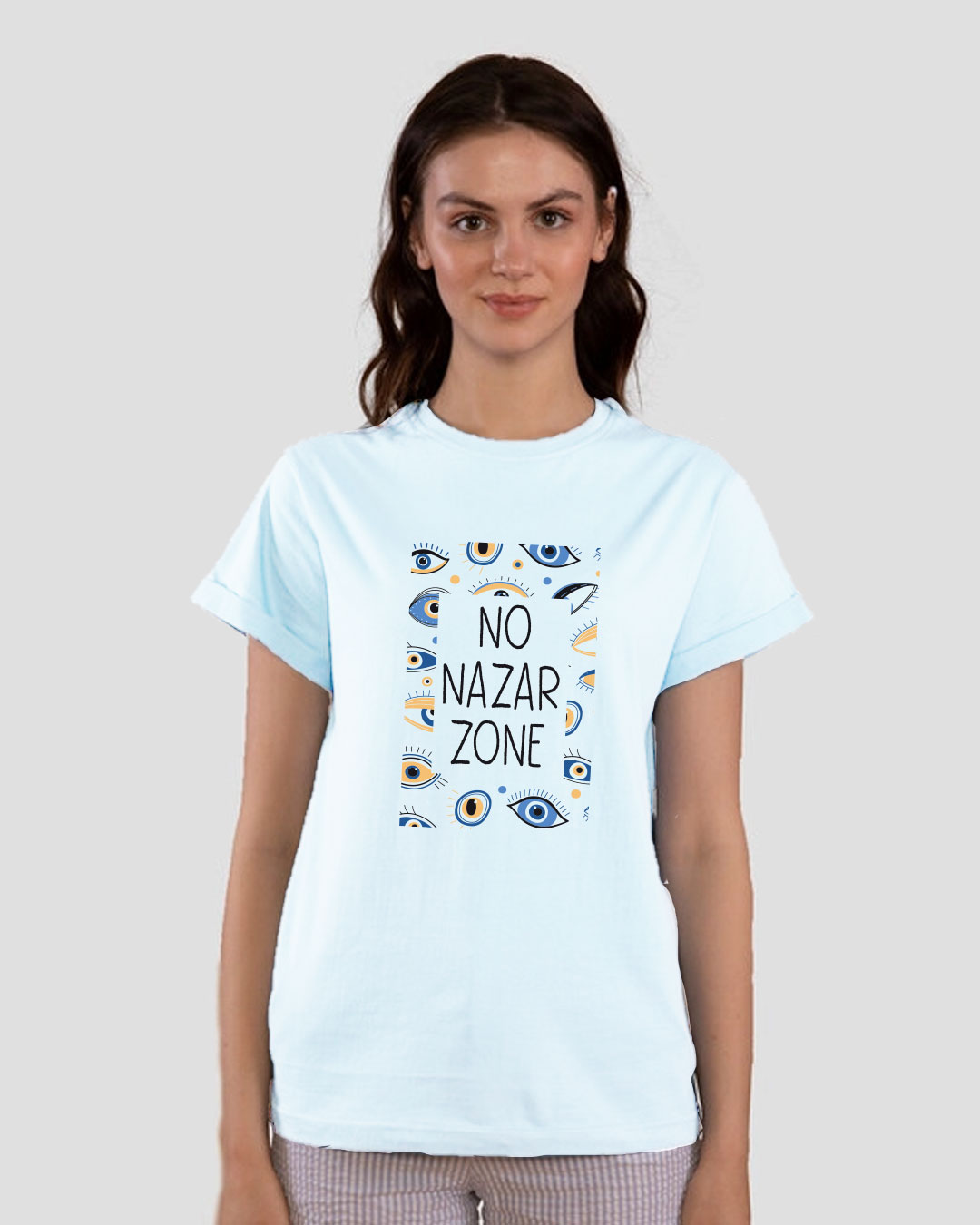 Shop No Nazar Zone Boyfriend T-Shirt-Back