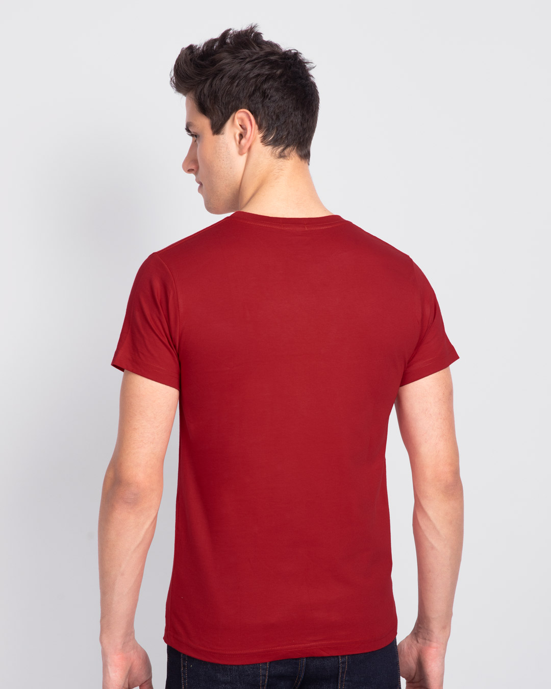 Shop Men's Red Non Stop Dandiya Typography T-shirt-Back