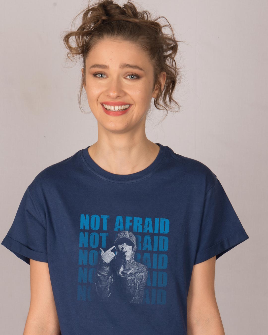 Shop Not Afraid Rap Boyfriend T-Shirt-Back