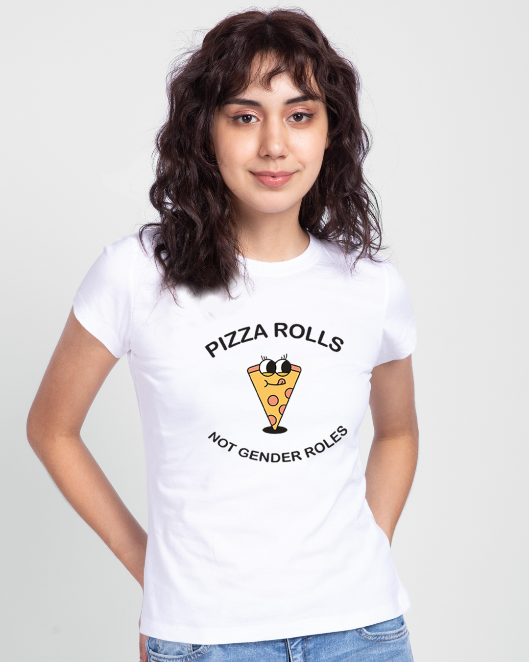 Buy Women's Not Gender Roles Slim Fit T-shirt Online at Bewakoof