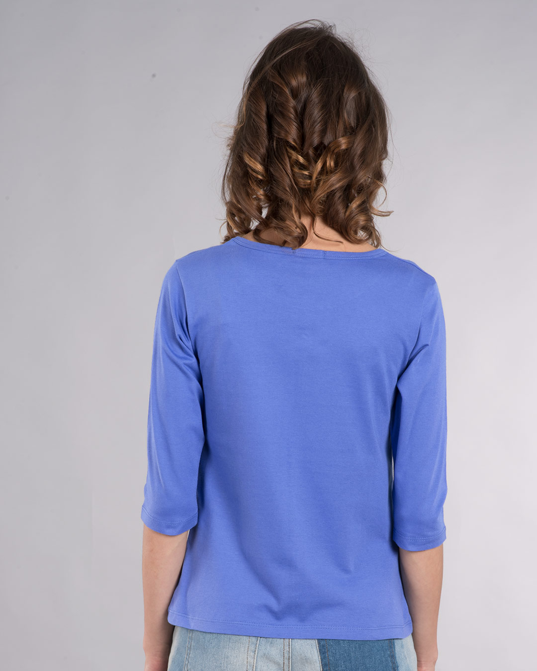 Shop Not My Problem Round Neck 3/4th Sleeve T-Shirt-Back