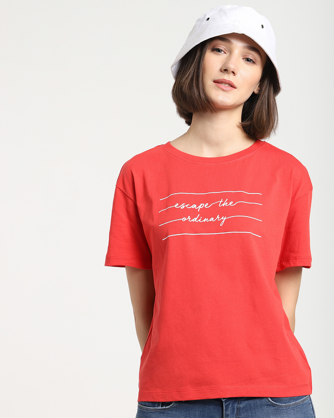 buy-women-s-red-not-ordinary-typography-boyfriend-t-shirt-online-at