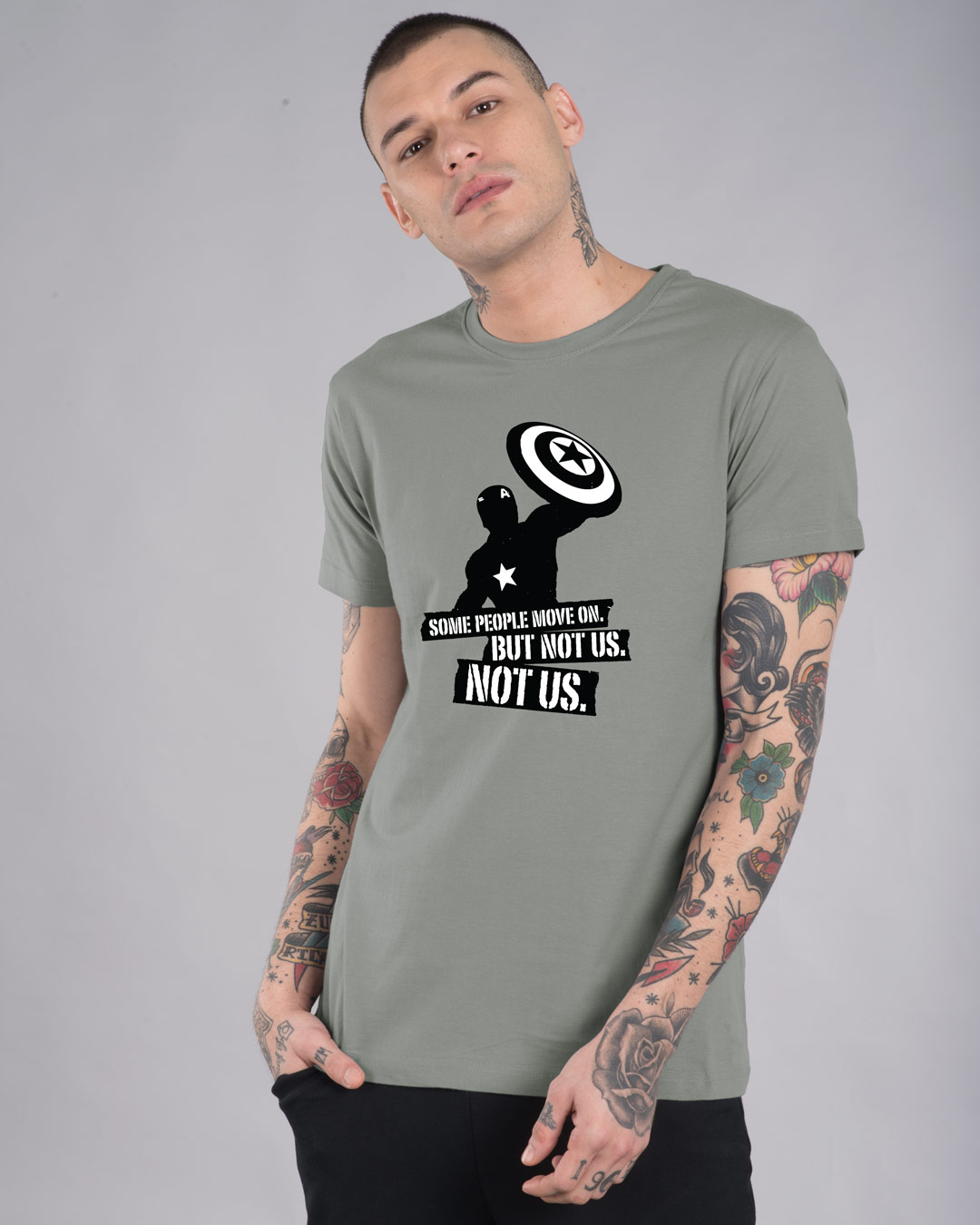 Shop Not Us Half Sleeve T-Shirt (AVEGL)-Back