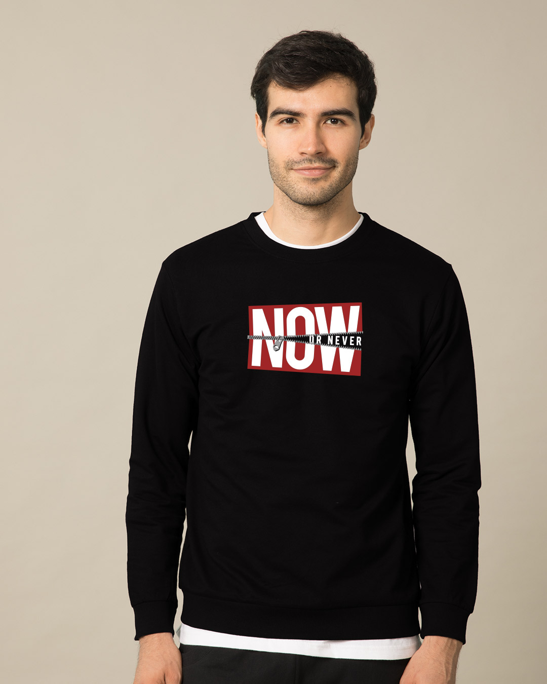 Shop Now Or Light Sweatshirt-Back