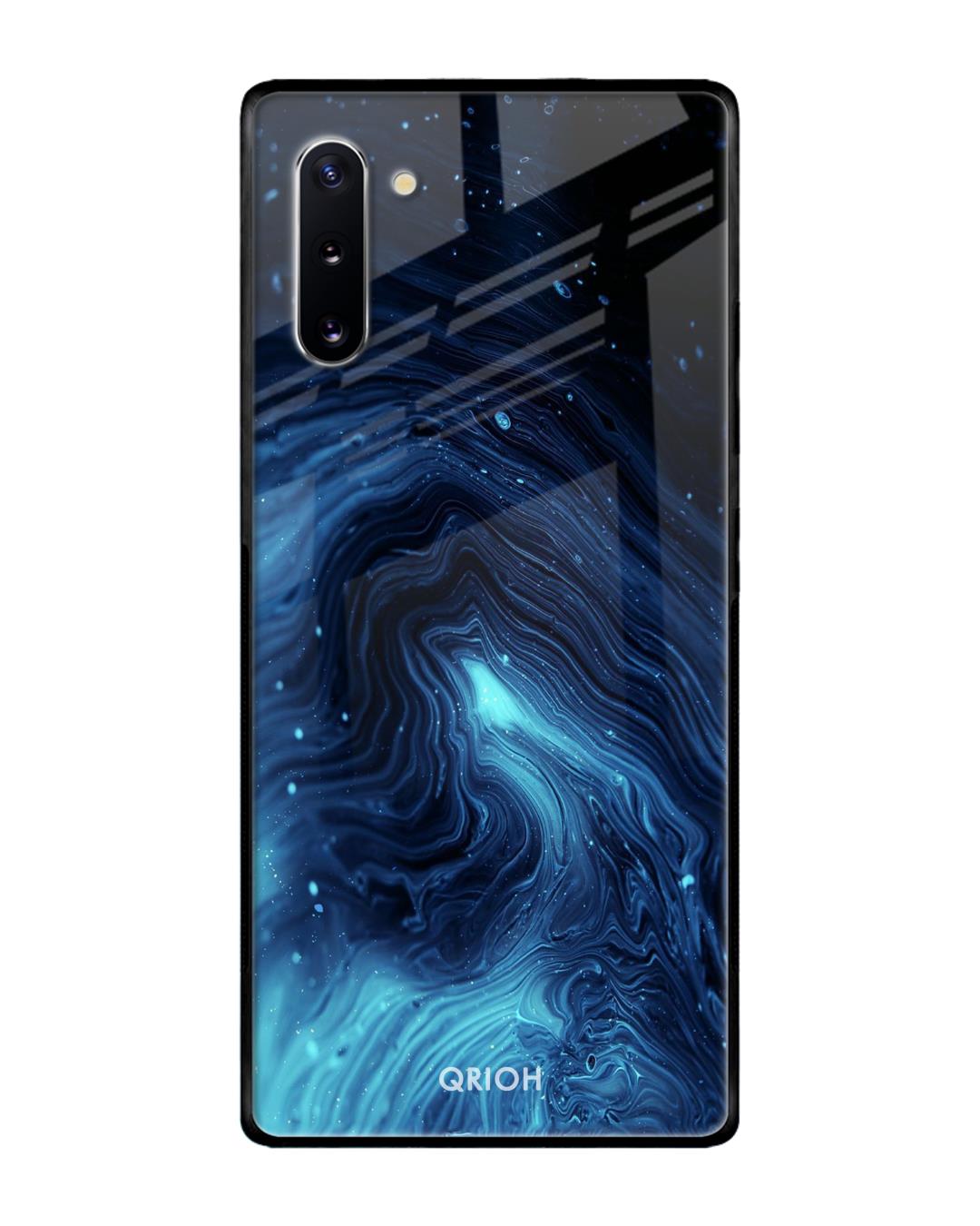 Shop Ocean Printed Premium Glass Cover For Samsung Galaxy Note 10(Impact Resistant, Matte Finish)-Back