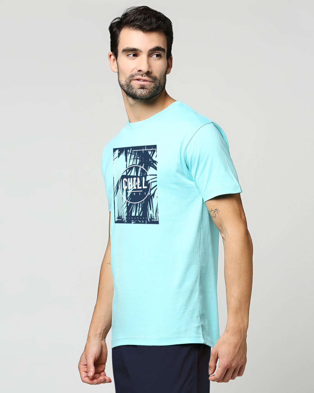 Shop Ocean Side Half Sleeve T-Shirt-Back