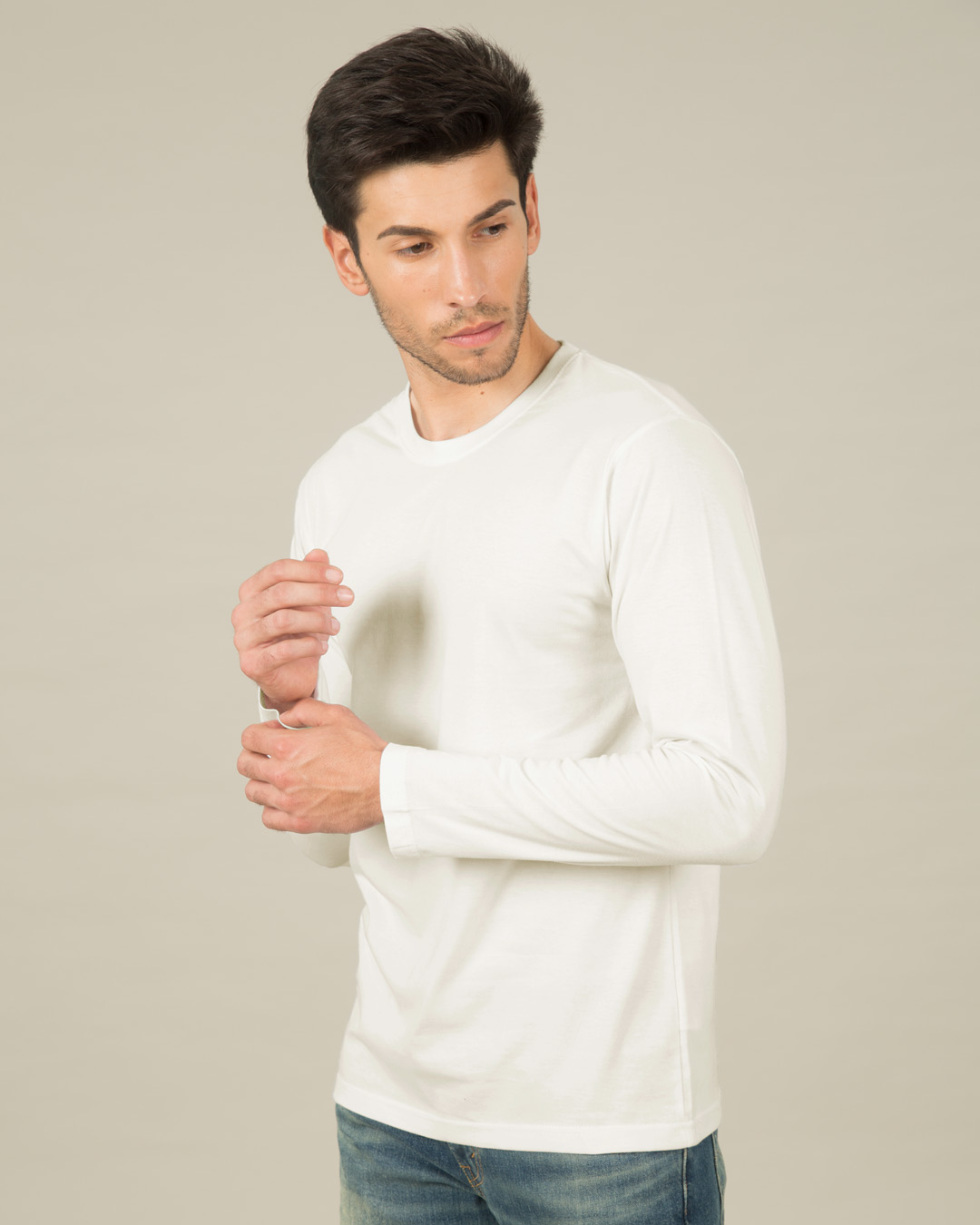 Shop Off White Full Sleeve T-Shirt-Back