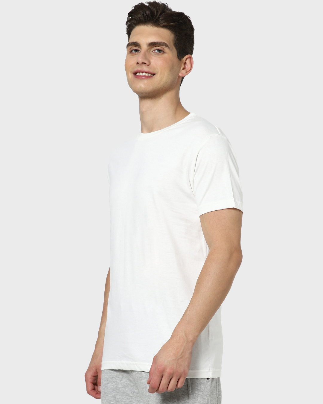 Shop Off-White Half Sleeve T-Shirt-Back