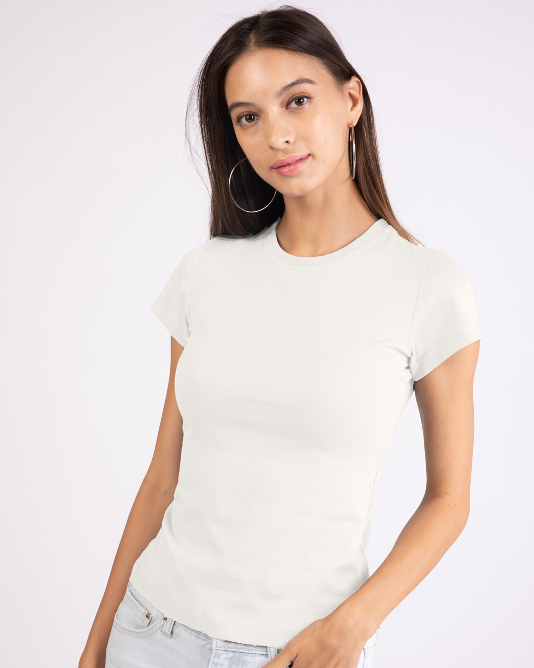 white t shirt women full sleeve