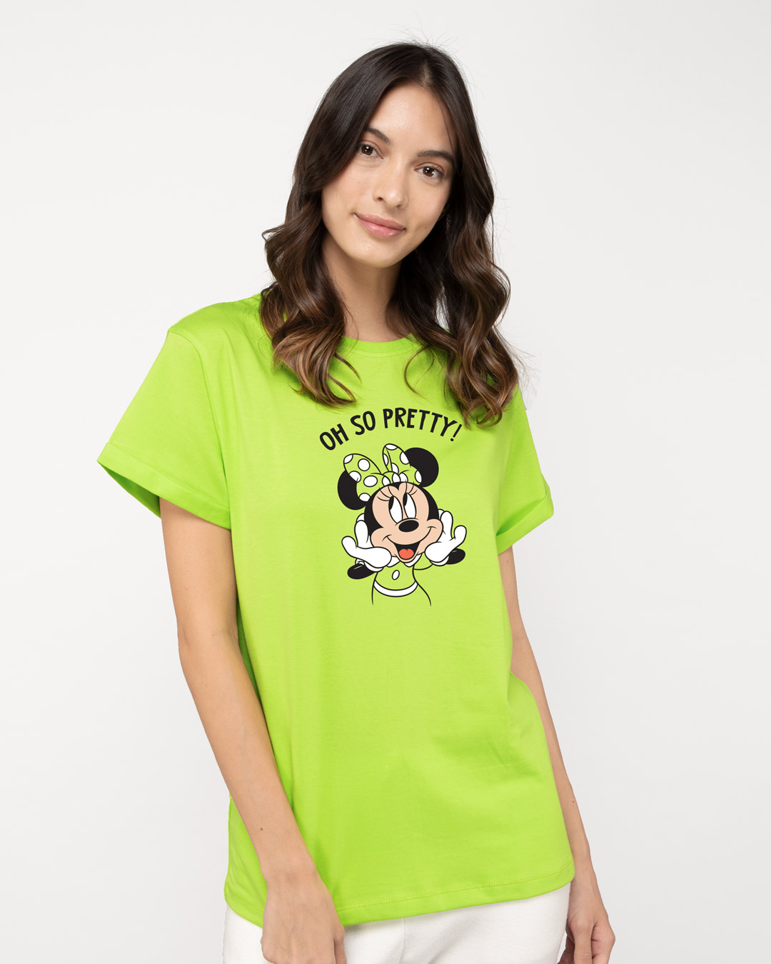 Shop Oh So Pretty Boyfriend T-Shirt (DL) Neon Green-Back