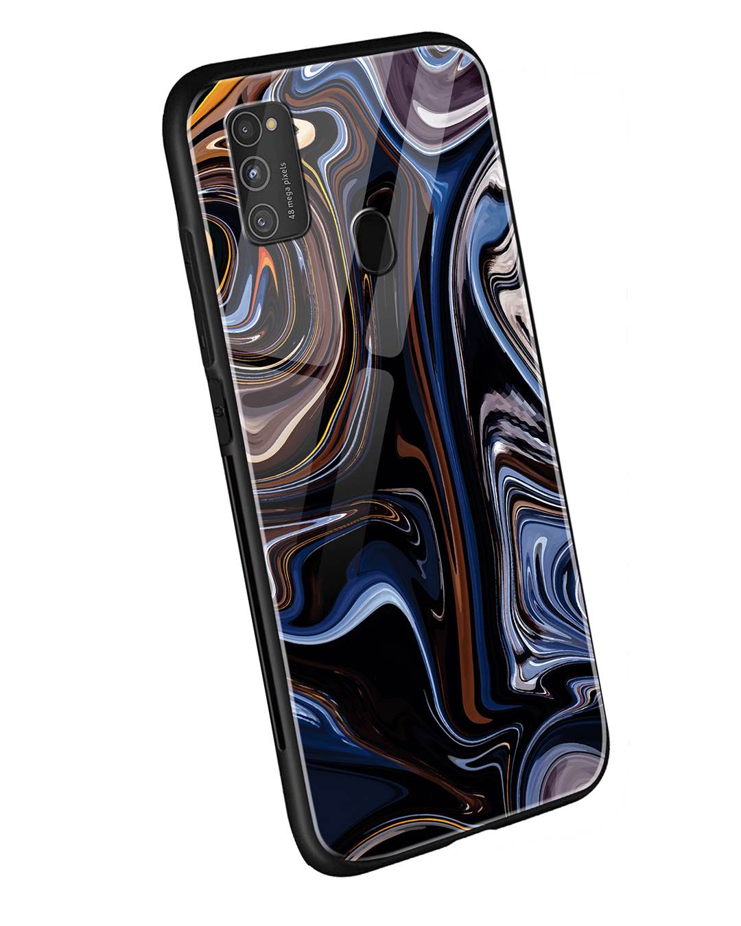 Shop Oil Paint Marable Samsung Galaxy M21 Mobile Cover-Back