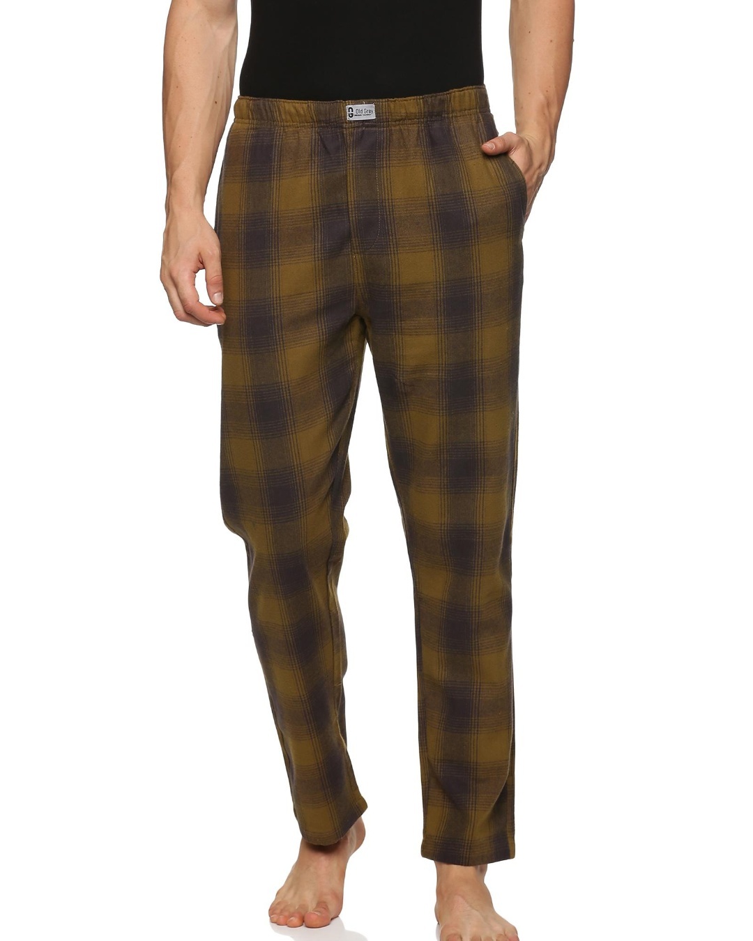 Pajama Pants Piglet Mens Pyjamas Men's Fern Green Linen Pyjama