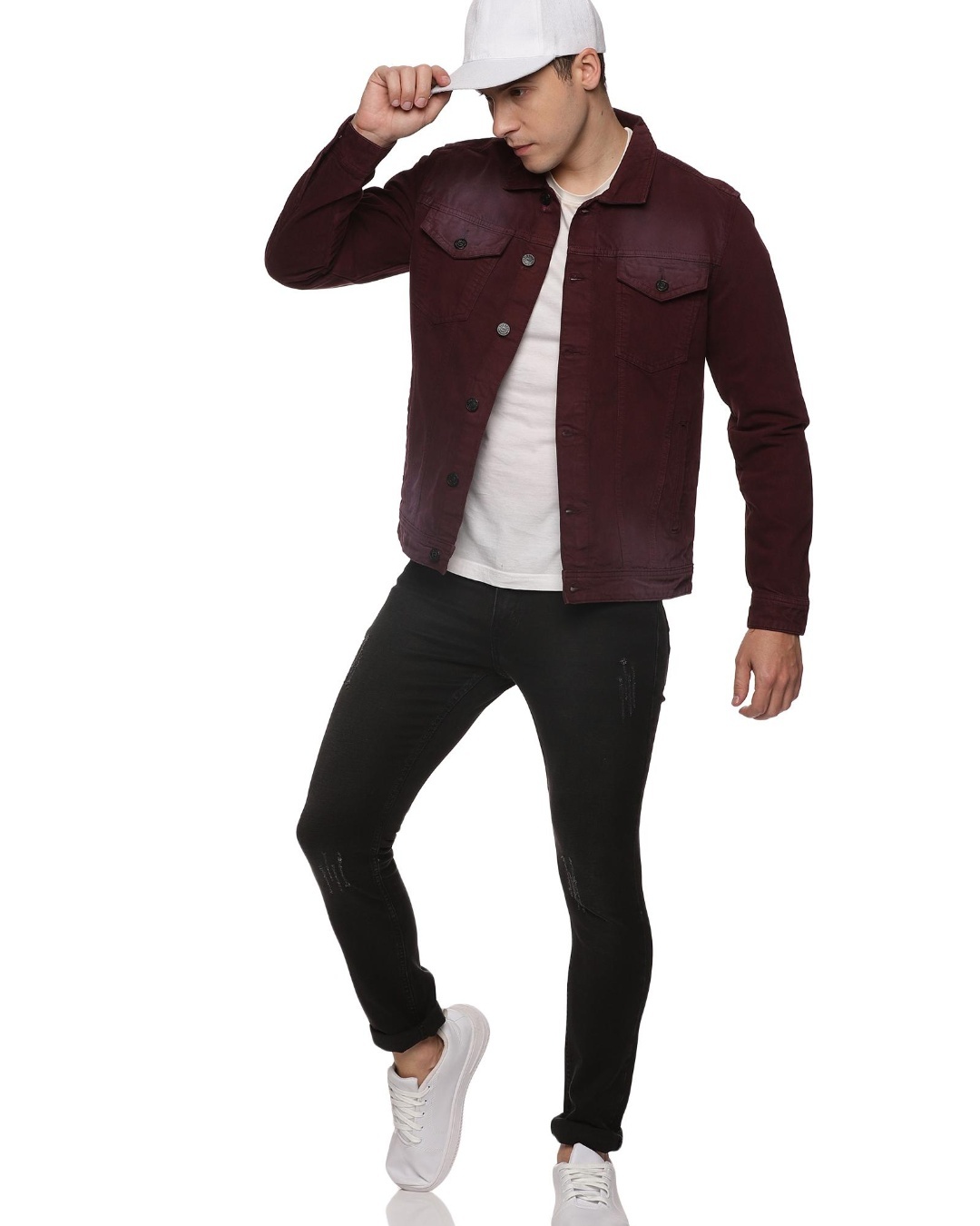 Burgundy Denim Jacket Casual Outfits For Men (9 ideas & outfits) | Lookastic