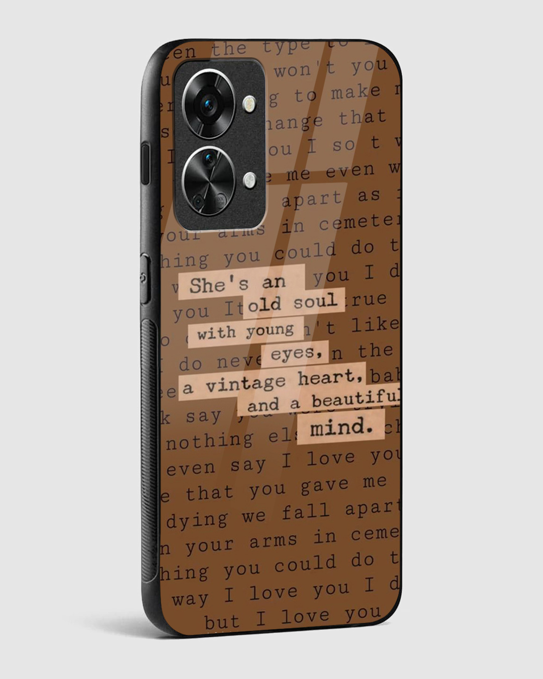 Shop Old Soul Aesthetic Premium Glass Case for OnePlus Nord 2T 5G-Back