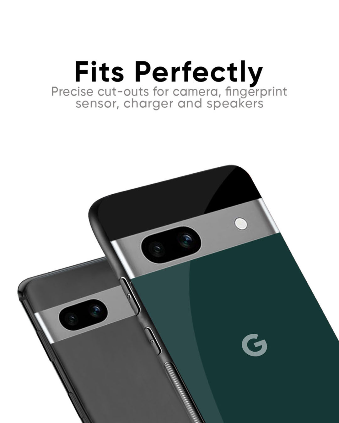 Shop Olive Premium Glass Case for Google Pixel 6A(Shock Proof, Scratch Resistant)-Back