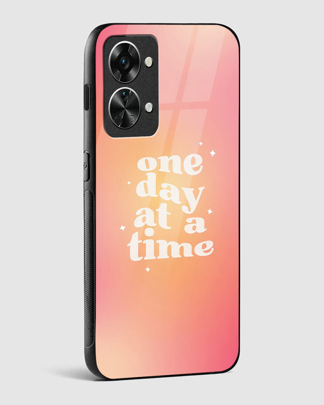 Shop One Day At A Time Premium Glass Case for OnePlus Nord 2T 5G-Back