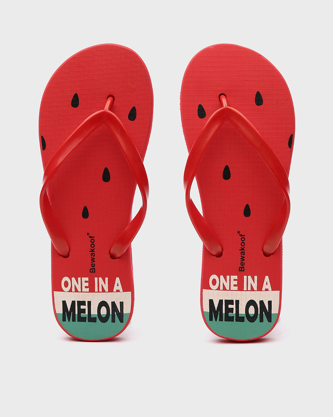Shop One in a Million Watermelon Women's Flip-flops-Back