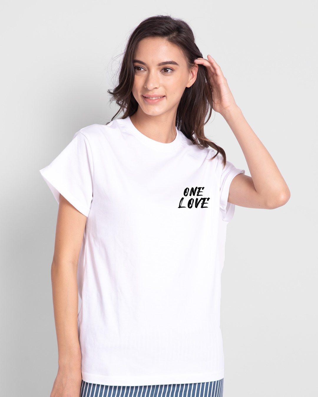 Shop One Love 2.0 Boyfriend T-Shirt-Back
