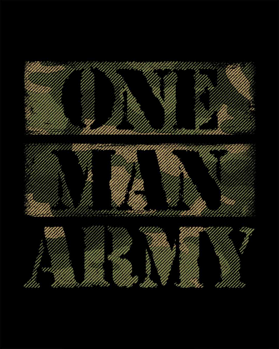 Buy One Man Army Black Printed Full Sleeve T Shirt For Men Online India Bewakoof Com