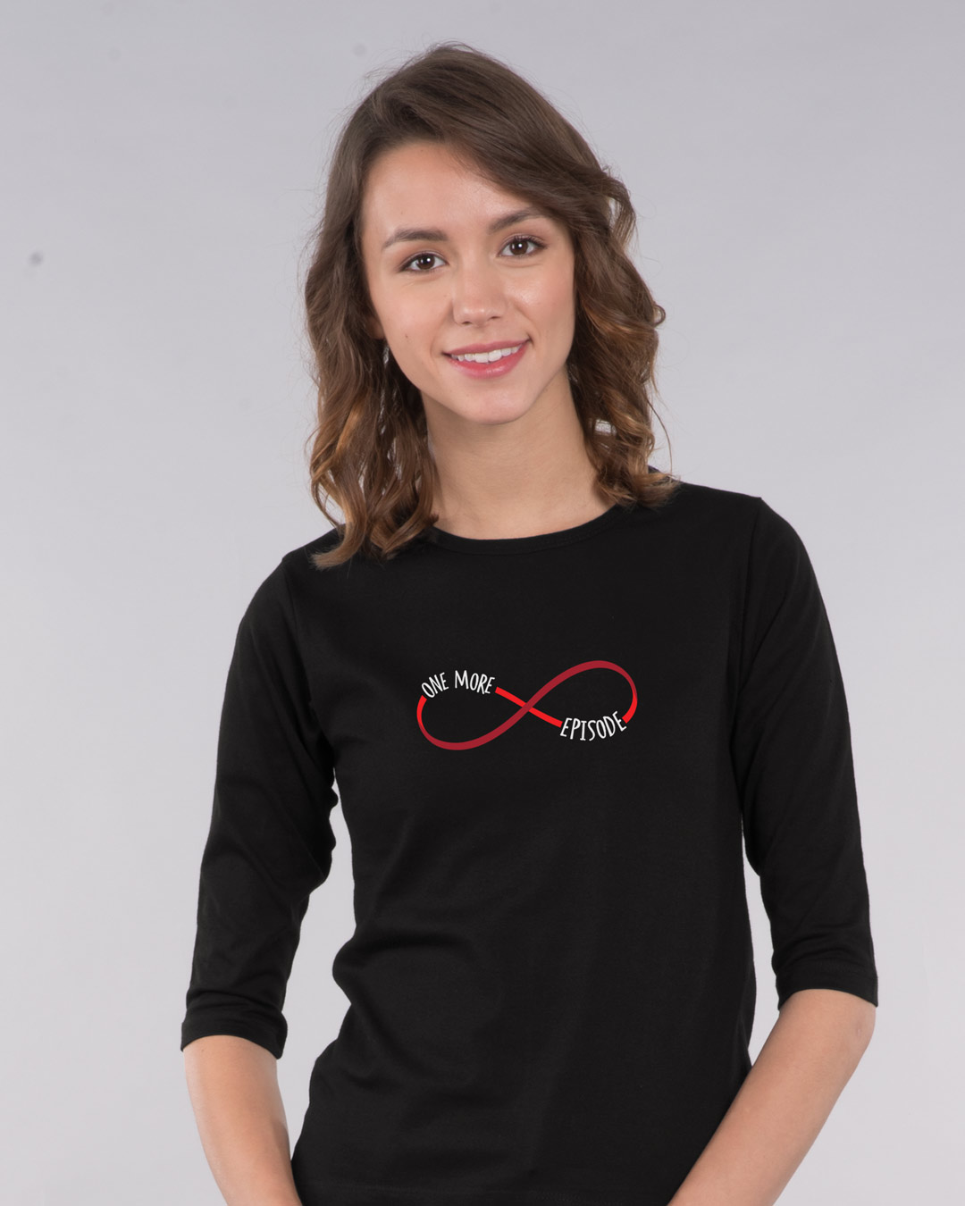 One More Infinity Round Neck 3/4th Sleeve T-Shirt