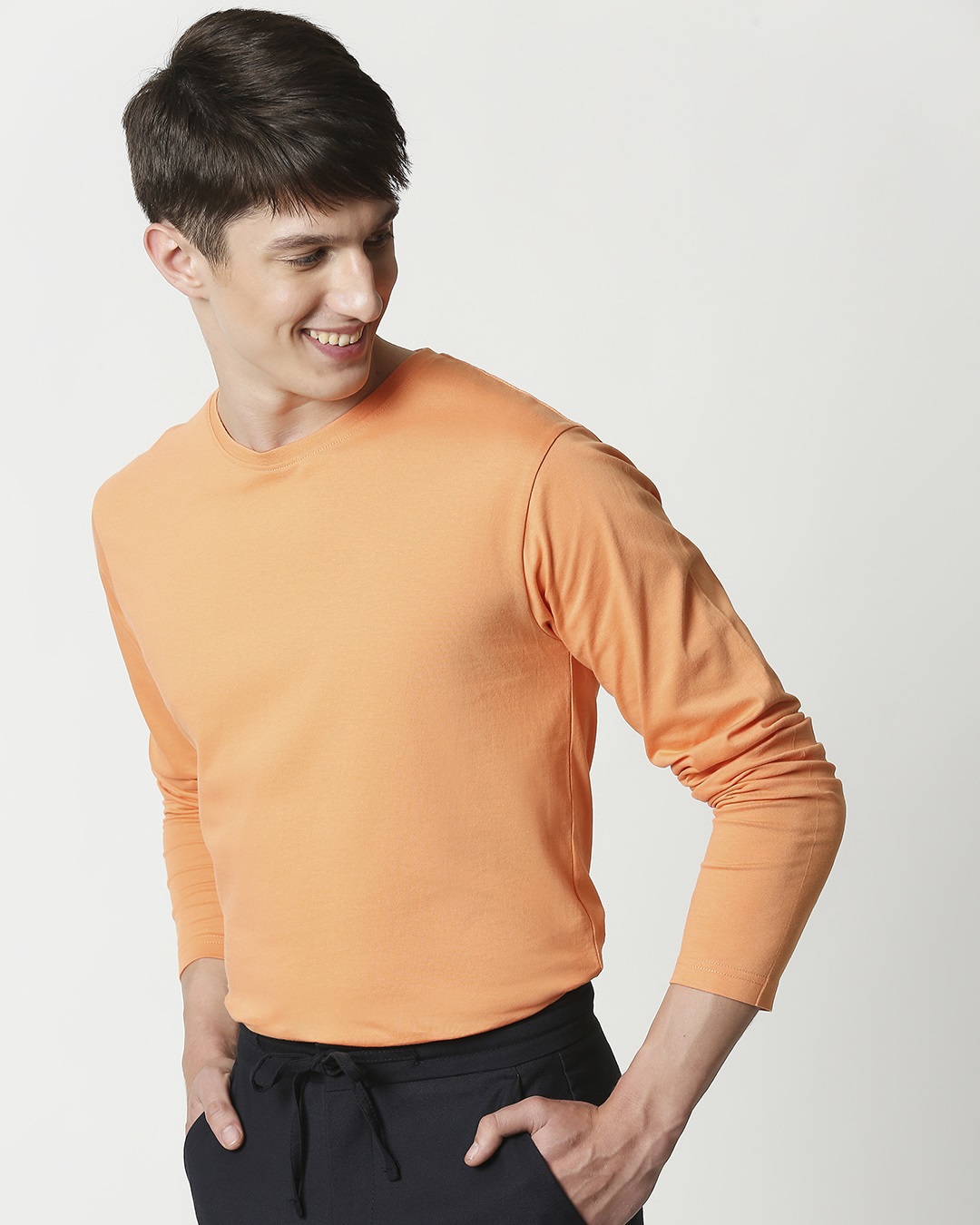 Shop Orange Rush Full Sleeves T-Shirt-Back