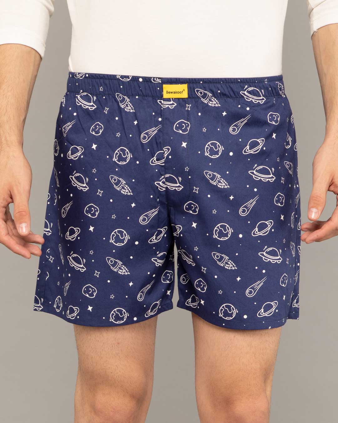 Shop Outer Space All Over Printed Boxer-Back