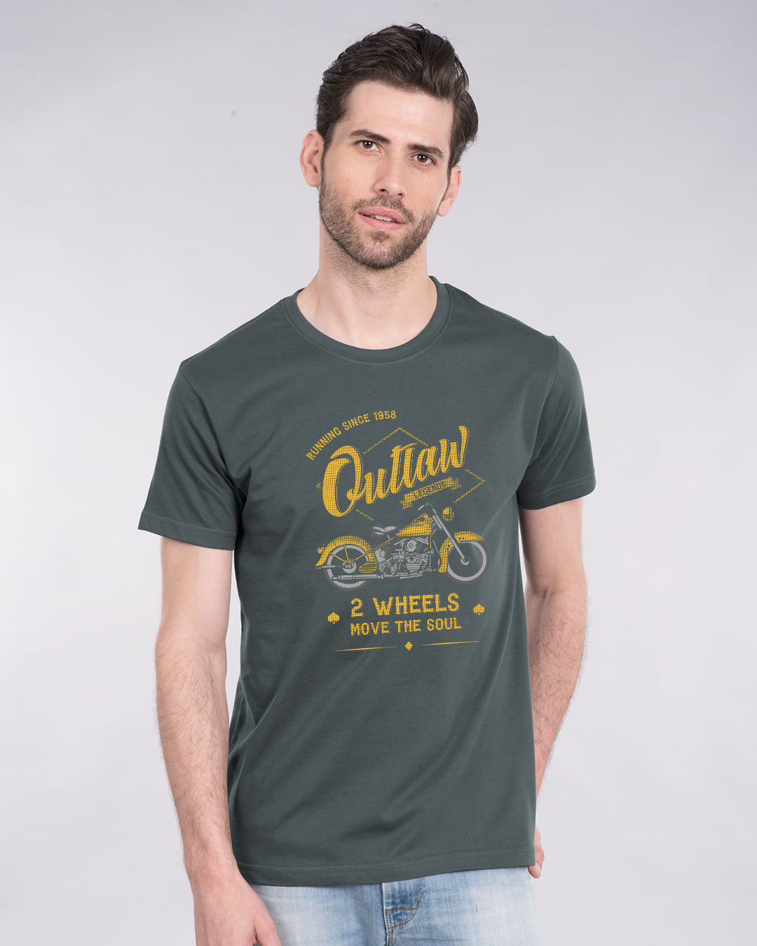 Shop Outlaw Legend Half Sleeve T-Shirt-Back