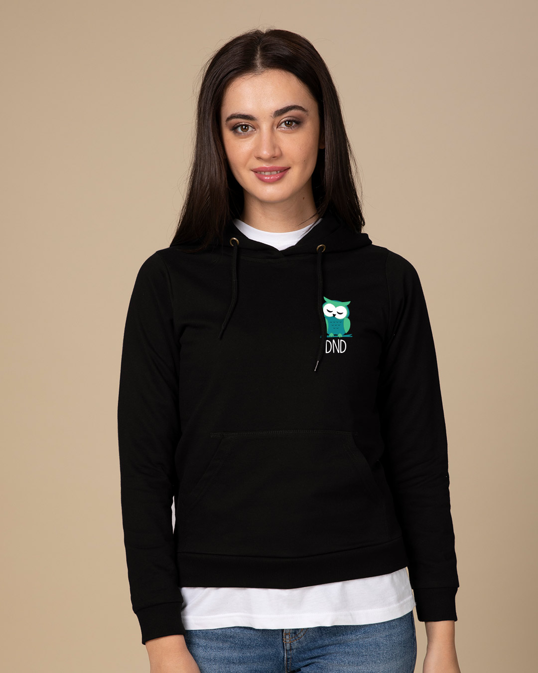 Shop Owl Dnd Fleece Hoodies-Back