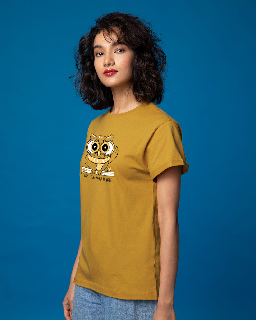 Shop Owl You Need Is Love Boyfriend T-Shirt-Back