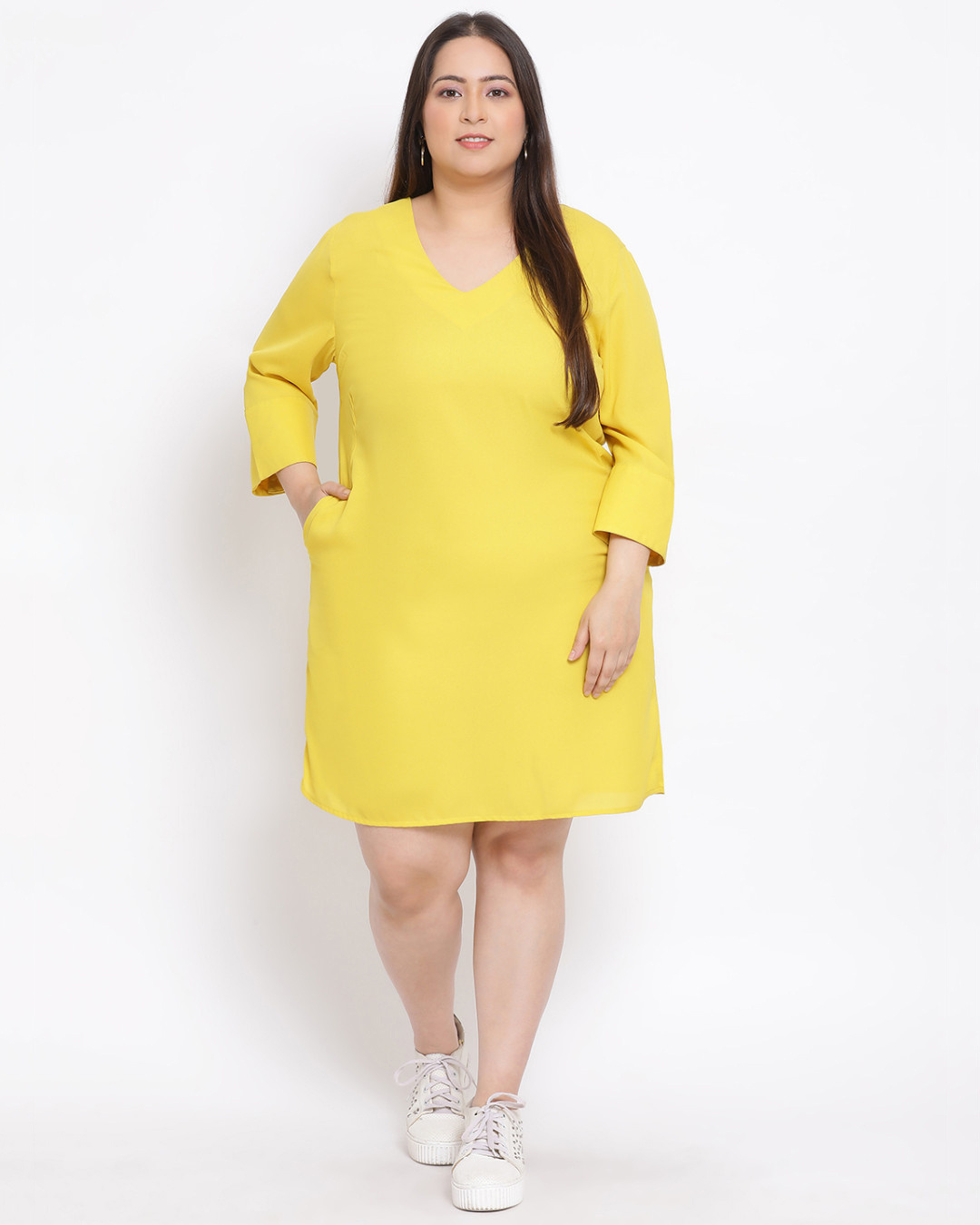 womens plus size yellow t shirt