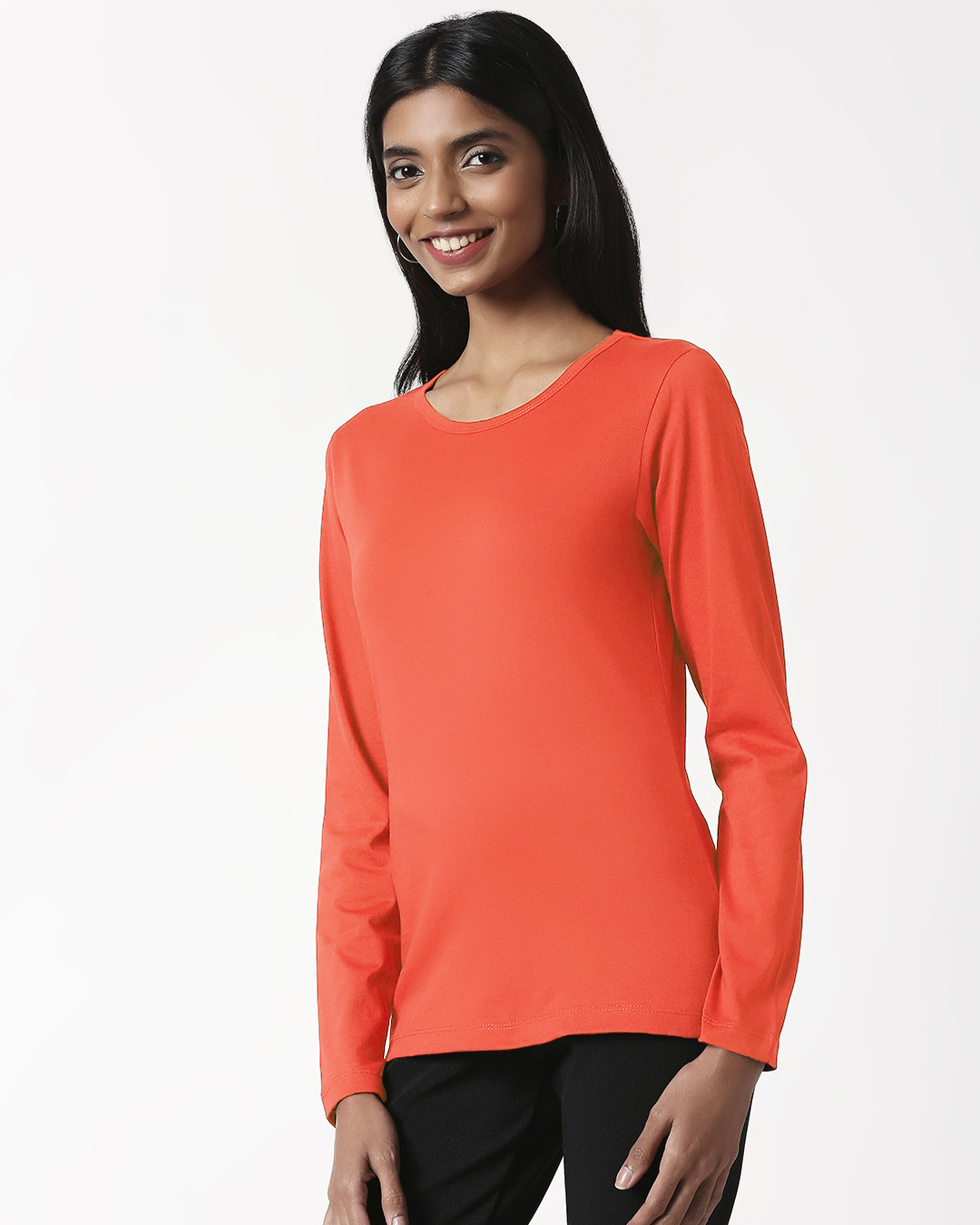 Shop Women's Red Slim Fit T-Shirt-Back